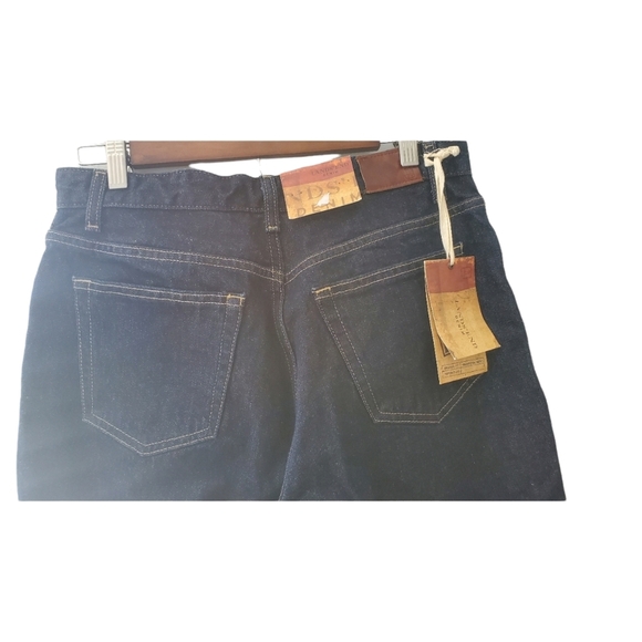 Landś End Dark Denim Original Traditional Tapered Jeans Size 12Px28 NWT - Picture 3 of 6